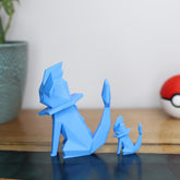 Low Poly 3D Printed Vaporeon Figurine - Retro Pokemon Model - The 3D Print Smiths